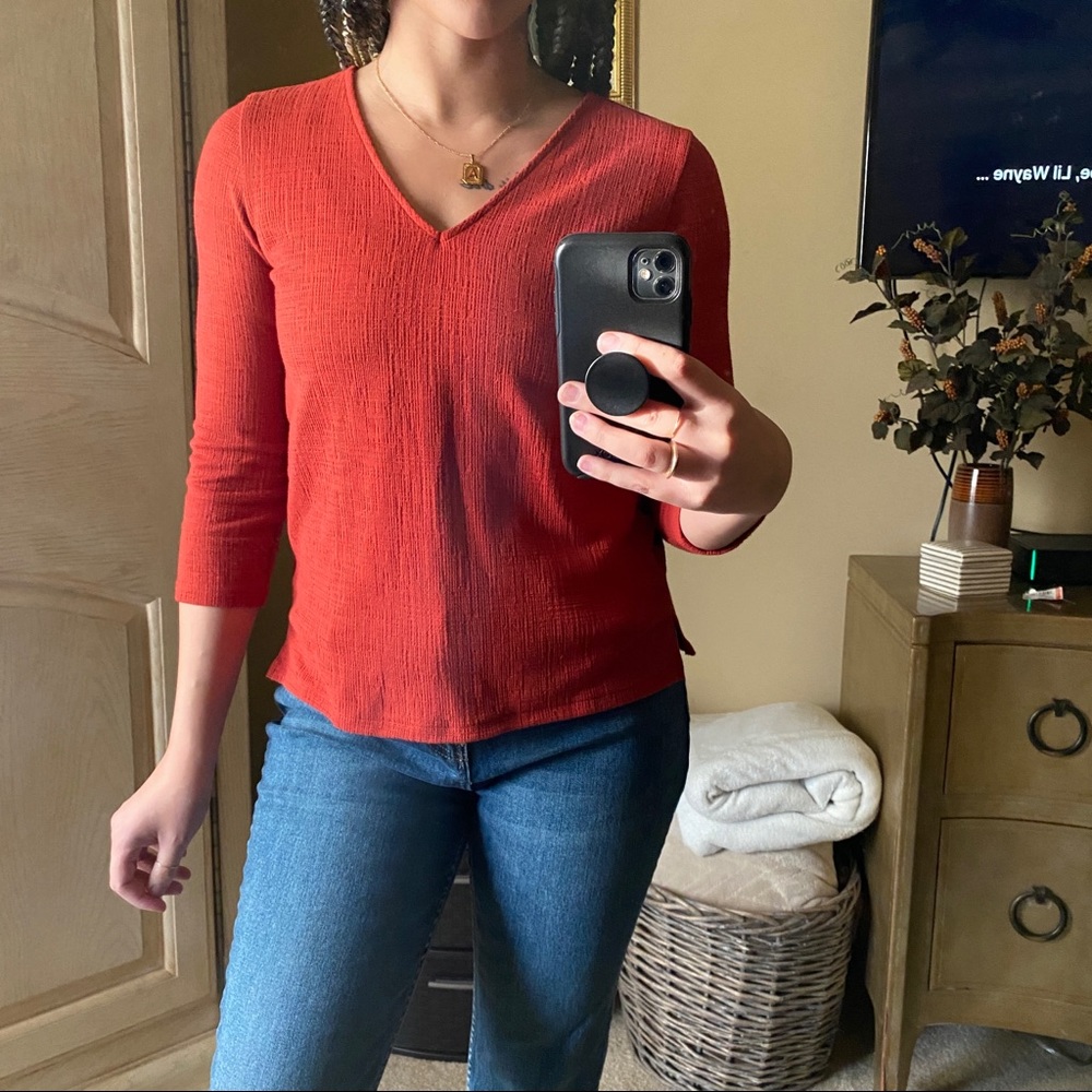 J Crew 3/4 Length Top